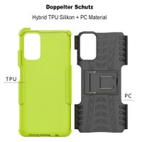 Schutz Hülle Xiaomi Handy Tasche Case Cover Silikon Schale Outdoor Handyhülle BF Xiaomi Poco M3 Grün