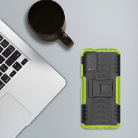 Schutz Hülle Xiaomi Handy Tasche Case Cover Silikon Schale Outdoor Handyhülle BF Xiaomi Poco M3 Grün