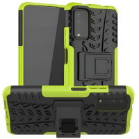 Schutz Hülle Xiaomi Handy Tasche Case Cover Silikon Schale Outdoor Handyhülle BF Xiaomi Poco M3 Grün
