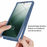 360° Grad Hülle Xiaomi 14 Pro Handyhülle vollschutz Integriertem Displayschutz Blau