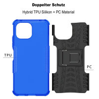 Schutz Hülle Xiaomi Handy Tasche Case Cover Silikon Schale Outdoor Handyhülle BF Xiaomi Mi 11 Lite 5G / 4G Blau