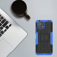 Schutz Hülle Xiaomi Handy Tasche Case Cover Silikon Schale Outdoor Handyhülle BF Xiaomi Mi 11 Lite 5G / 4G Blau