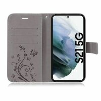 Handyhülle für Samsung Galaxy S21 5G Hülle Handy Tasche Flip Cover Case Etui TPU