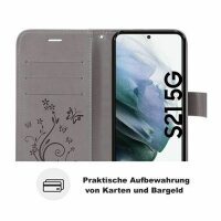 Handyhülle für Samsung Galaxy S21 5G Hülle Handy Tasche Flip Cover Case Etui TPU
