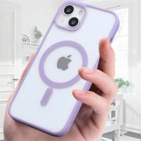 Handyhülle für Apple iPhone 14 – Magnet Case Lila