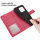Hülle für Xiaomi Redmi 12C Handyhülle Handy Tasche Klapphülle Wallet Case Etui Rot