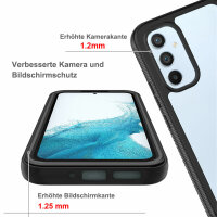 Panzer Hülle Handy Tasche 360 Grad TPU vollschutz mit Integriertem Displayschutz Samsung Galaxy A54 5G