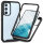 Panzer Hülle Handy Tasche 360 Grad TPU vollschutz mit Integriertem Displayschutz Samsung Galaxy A54 5G