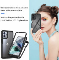 Motorola Moto G13 / G23 Hülle 360 Grad Handyhülle mit Integriertem Displayschutz