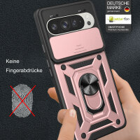 Outdoor Panzer Hülle für Google Pixel 9 / 9 Pro Handyhülle mit Kameraschutz Case Rosegold