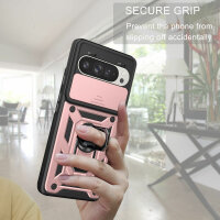 Outdoor Panzer Hülle für Google Pixel 9 / 9 Pro Handyhülle mit Kameraschutz Case Rosegold