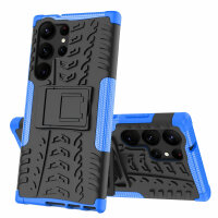 Outdoor Hülle für Samsung Galaxy S23 Ultra Handyhülle Handy Tasche Bumper TPU Blau