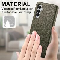 Hülle Handyhülle Stoßfeste Handy Tasche Ultra-Dünn Case Leder Bumper für Samsung Galaxy S23 FE Grün