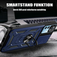 Outdoor Panzer Hülle für Xiaomi 12T / 12T Pro mit Kameraschutz Ringhalter Blau