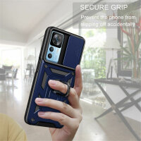 Outdoor Panzer Hülle für Xiaomi 12T / 12T Pro mit Kameraschutz Ringhalter Blau