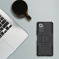 Schutz Hülle Xiaomi Handy Tasche Case Cover Silikon Schale Outdoor Handyhülle BF Xiaomi Redmi Note 10 Pro Rot
