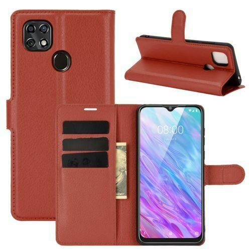 Handyhülle für ZTE Blade L8 - Klapphülle PU-Leder Braun