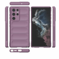 Hülle Handyhülle für Samsung Galaxy S22 Ultra - Schutzhülle Handytasche Case TPU Lila