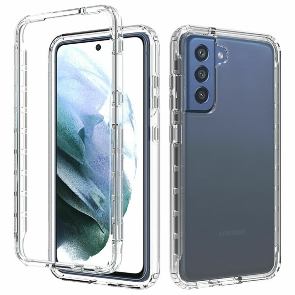 Schutz Hülle für Samsung Galaxy S21 FE 5G, Outdoorhülle Hybrid Case Cover Bumper