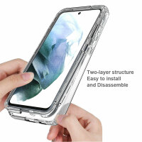 Schutz Hülle für Samsung Galaxy S21 FE 5G, Outdoorhülle Hybrid Case Cover Bumper