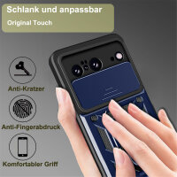 Outdoor Panzer Hülle Google Pixel 8 Handyhülle mit Kameraschutz Ringhalter Cover Blau