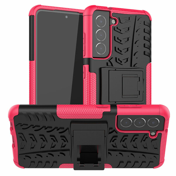 Schutz Hülle für Samsung Galaxy S21 FE 5G, SM-G990B Handy Tasche Bumper Case TPU Pink