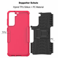 Schutz Hülle für Samsung Galaxy S21 FE 5G, SM-G990B Handy Tasche Bumper Case TPU Pink