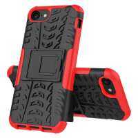 Handy Tasche für Apple iPhone Panzer Cover Case Schutz Hülle Etui Schale Bumper Apple iPhone SE 2020 Rot