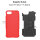Handy Tasche für Apple iPhone Panzer Cover Case Schutz Hülle Etui Schale Bumper Apple iPhone SE 2020 Rot
