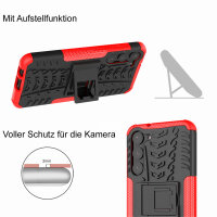 Outdoor Hülle für Samsung Galaxy S23 Handyhülle Handy Tasche Bumper TPU Silikon Rot