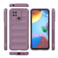 Hülle Xiaomi Redmi 10C Handyhülle Outdoor Case Back Cover Handy Tasche Bumper Lila
