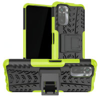 Schutz Hülle Xiaomi Handy Tasche Case Cover Silikon Schale Outdoor Handyhülle BF Xiaomi Redmi Note 10 Grün