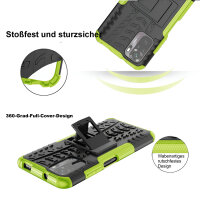 Schutz Hülle Xiaomi Handy Tasche Case Cover Silikon Schale Outdoor Handyhülle BF Xiaomi Redmi Note 10 Grün