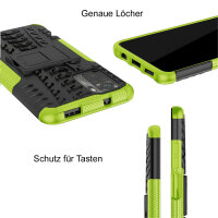 Schutz Hülle Xiaomi Handy Tasche Case Cover Silikon Schale Outdoor Handyhülle BF Xiaomi Redmi Note 10 Grün