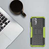 Schutz Hülle Xiaomi Handy Tasche Case Cover Silikon Schale Outdoor Handyhülle BF Xiaomi Redmi Note 10 Grün