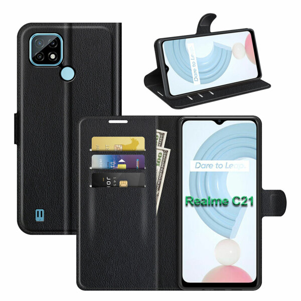 Realme C21, Handy Tasche Handyhülle Hülle Schutzhülle Klapphülle Flip Case Etui