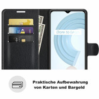 Realme C21, Handy Tasche Handyhülle Hülle Schutzhülle Klapphülle Flip Case Etui