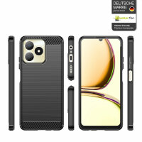 Hülle für Realme Note 50 Handyhülle Carbon Handy Tasche Backcover Bumper Case
