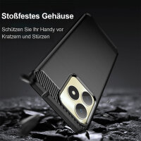 Hülle für Realme Note 50 Handyhülle Carbon Handy Tasche Backcover Bumper Case