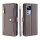 Handykette Xiaomi Hülle mit Band Handyhülle Kartenfächer PU Leder Umhängetasche 12T / 12T Pro Grau