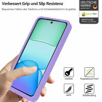 360 Grad Handyhülle für Xiaomi Redmi 13 /Poco M6 Schutz Hülle mit Displayschutz  Lila