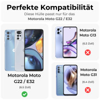 Hülle Motorola Moto G22, E32, E32 Schutzhülle...