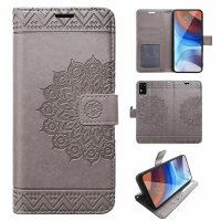 Handy Tasche für ZTE Blade Hülle Schutzhülle Klapphülle Flip Case Schale Etui BF Grau Blade A31
