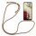 Handy Hülle mit Band Schutzhülle Handykette Seil Silikon Handy Tasche mit Schnur Samsung Galaxy A12 SM-A125F Rainbow