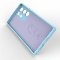 Hülle für Samsung Galaxy S23 Ultra Handyhülle Handy Tasche Back Cover Bumper TPU Hellblau