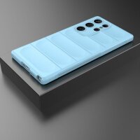 Hülle für Samsung Galaxy S23 Ultra Handyhülle Handy Tasche Back Cover Bumper TPU Hellblau