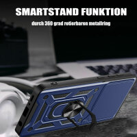 Outdoor Panzer Hülle Xiaomi Redmi 13 /Poco M6 Handyhülle Kameraschutz Ringhalter Blau