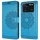 Handyhülle Hülle für Xiaomi POCO M4 Pro 4G, Handy Tasche Schutz Flip Case Schale Blau