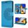Handyhülle Hülle für Xiaomi POCO M4 Pro 4G, Handy Tasche Schutz Flip Case Schale Blau