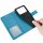 Handyhülle Hülle für Xiaomi POCO M4 Pro 4G, Handy Tasche Schutz Flip Case Schale Blau